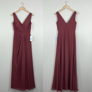 REVELRY NWT Blair Chiffon Dress size 6 Formal Bridal Dress